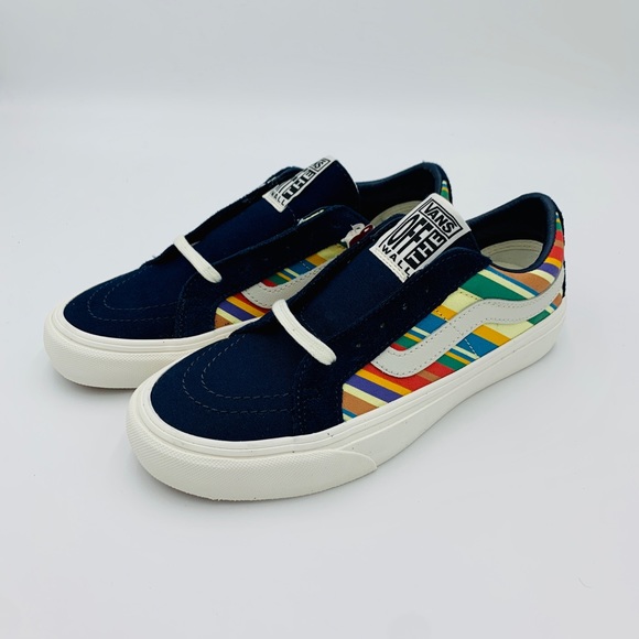 VANS Sk-8 Low Reissue Dress Blue / Retro Stripes - Picture 8 of 10